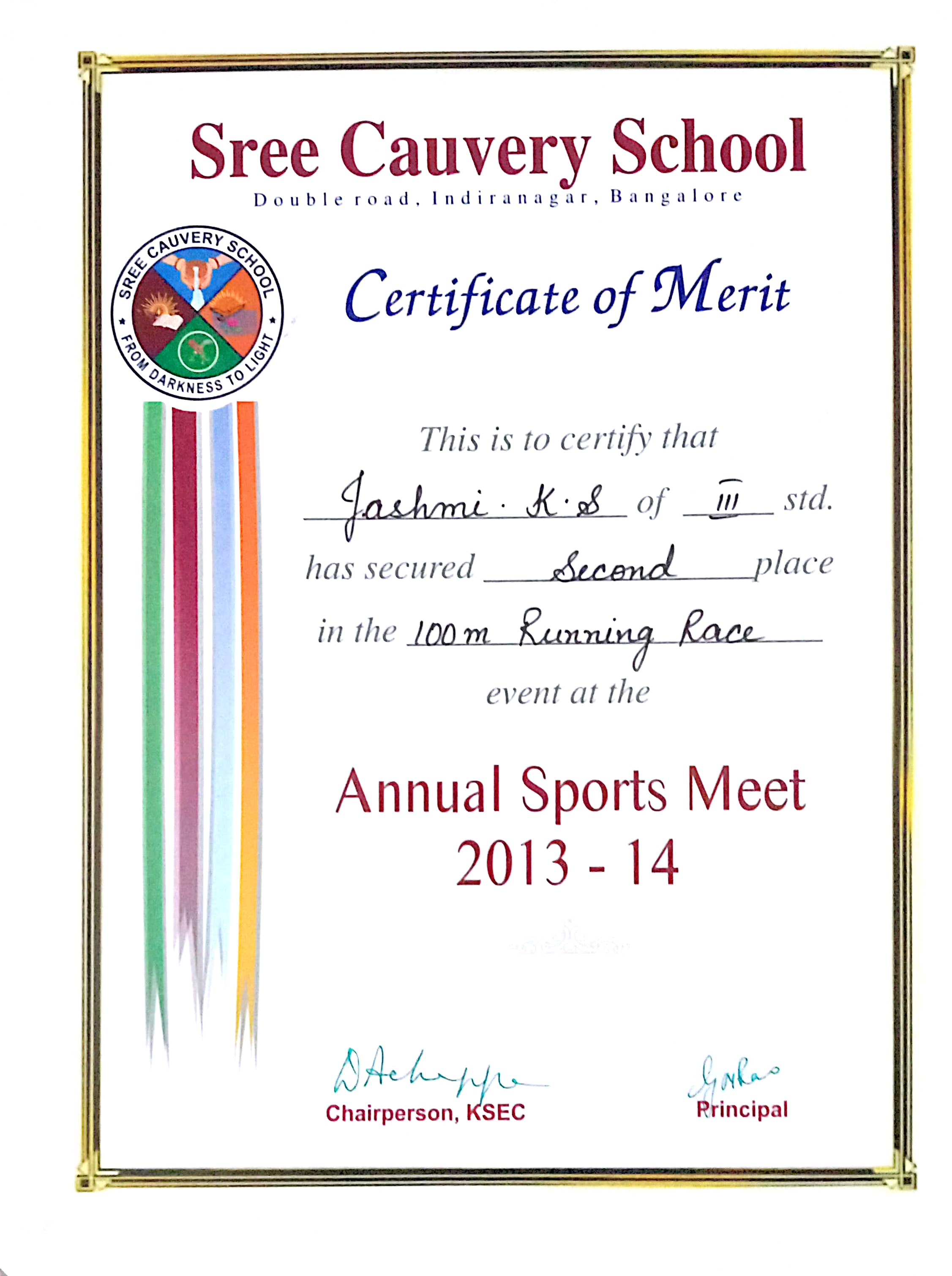 Certificate thumbnail